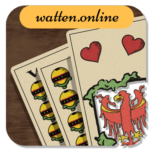 Watten.online Logo – modernes Logo des Online Watten Spiels aus Südtirol